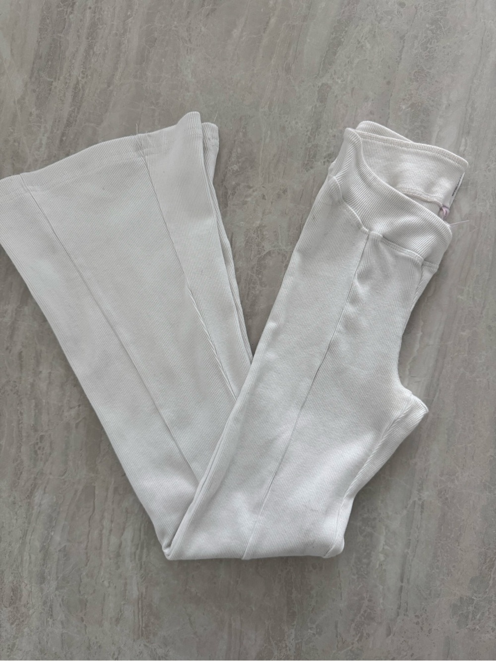 Urban Outfitters White Ribbed Leggings